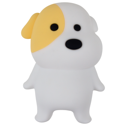 LED silikonová noční lampička Rgb se zvukem - odpočívající pejsek Mary's 