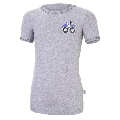 Tričko tenké KR obrázek Outlast®UV faktor 50+, šedý melír