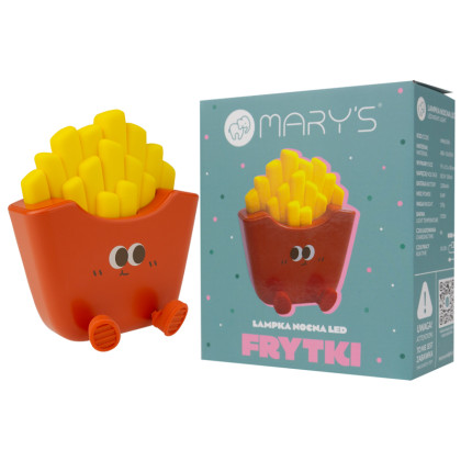 LED silikonová noční lampička - hranolky Mary's 