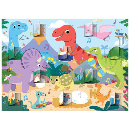 Puzzle schovávačka - Dinosauři