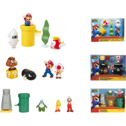 Super Mario Set figurek dioráma 6 cm