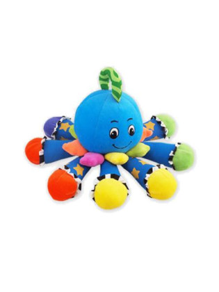 Plyšová hračka se zvukem Baby Mix Chobotnička modrá