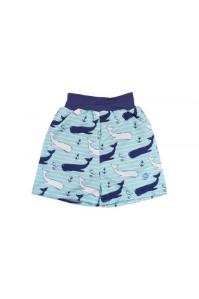 Dětské plavky Happy Nappy šortky - vzor Velryba
