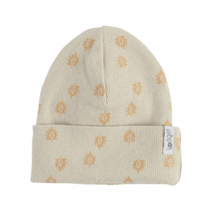 Čepička Beanie Print Rib LODGER - Birch