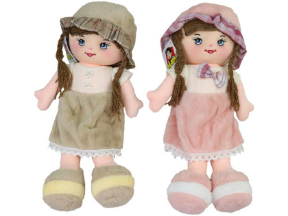 Panenka hadrová s květinkou 40 cm