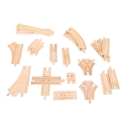 Dřevěné koleje set 25 dílů Bigjigs Rail