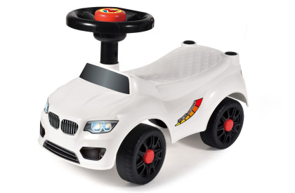 Odrážedlo bez opěradla bílé