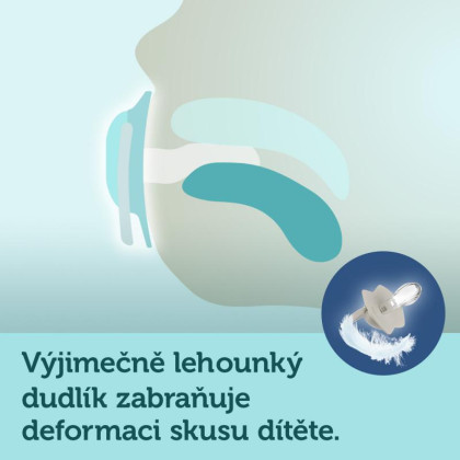 Set symetrických silikonových dudlíků Light touch 18m+ Pure Color Canpol babies