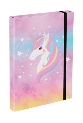 Desky na školní sešity A4 Rainbow Unicorn Baagl