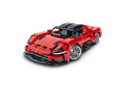 Stavebnice auto sportovní červené 34,7x16,7x8,4 cm iM.Master