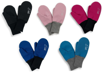 Palcové rukavice softshell Vel. 2-3 roky Esito