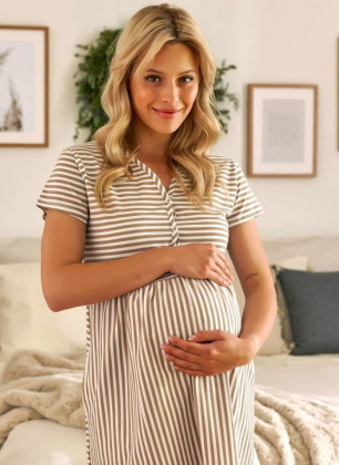 Kojící noční košile TCB.9928 STRIPES DOCTOR NAP