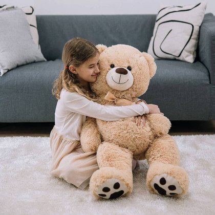 Plyšový medvěd Fluffy 100 cm Brown FreeOn Free2Play