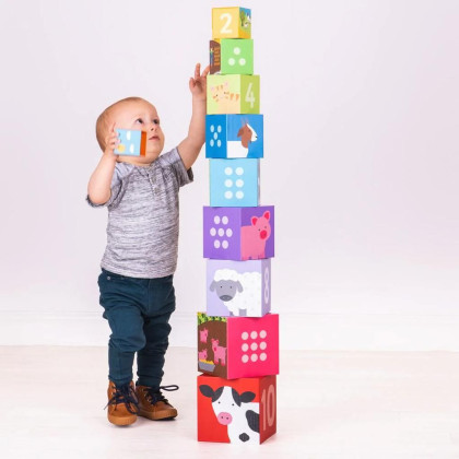 Didaktické kostky farma Bigjigs Toys