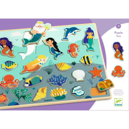 Dřevěné Puzzlo Sea Djeco