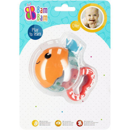 BAM BAM edukační chrastítko/kousátko Rybička