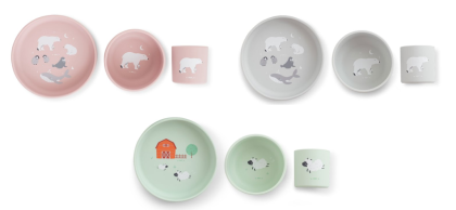 Silikonová jídelní sada Saro Baby