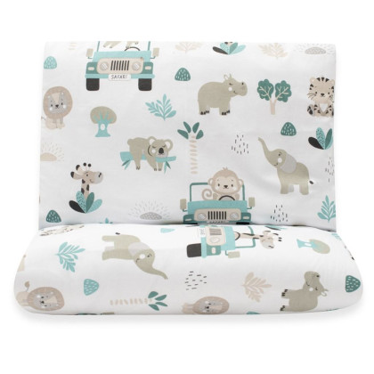 2-dílné ložní povlečení Safari II 90/120 cm mint New Baby