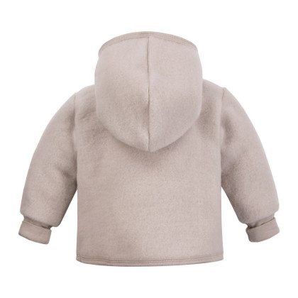 Merino dětská fleecová bunda béžová Eevi