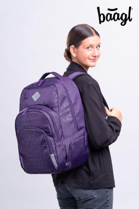 Set 3 Coolmate Plum: batoh, penál, sáček Baagl
