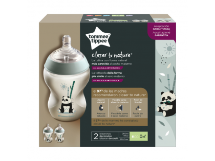 Kojenecká láhev C2N 2 ks 260 ml 0 m+