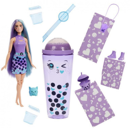 Barbie Pop reveal barbie bubble tea - mléčný čaj