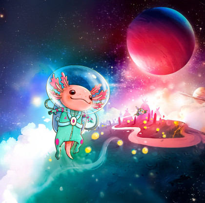 Společenská rodinná hra Galaxolotl Haba