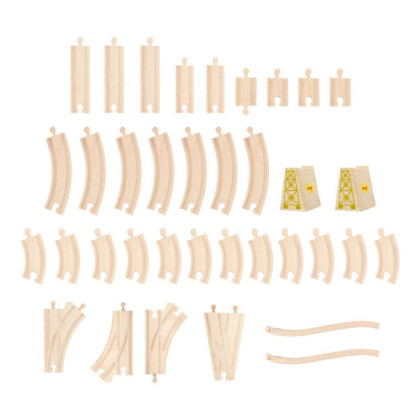 Dřevěná velká vláčkodráha princezny Bigjigs Rail