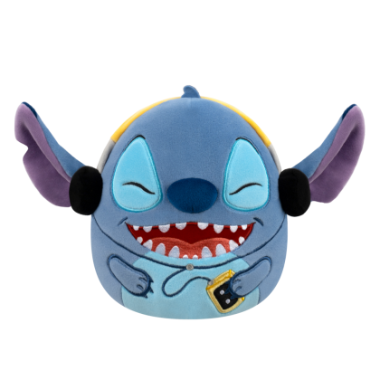 Squishmallows Disney Stitch se sluchátky, 25 cm