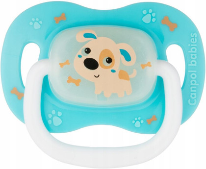 Dudlík silikonový symetrický 6-18 m Canpol babies Bunny & Company