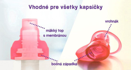 Kapsičky na dětskou stravu pro opakované použití Zebra&Me 6 ks + náustek ZDARMA