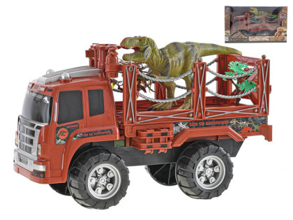Auto přepravník 44 cm na setrvačník s dinosaurem 24 cm