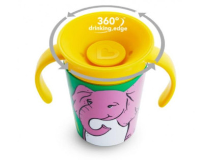 Munchkin - Juniorský hrneček WildLove 360° s oušky 177 ml
