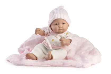 New Born holčička - realistická panenka miminko s celovinylovým tělem 855 - 25 cm Guca