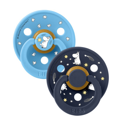 Dudlíky Moomin Colour kaučuk 6-18 m 2 ks Bibs