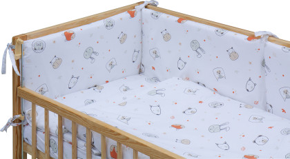 Dětská postýlka s kompletní výbavou 120 x 60 cm Labra Scarlett