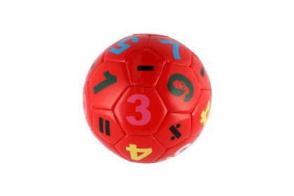 Míč fotbalový malý junior nafouknutý šitý kuže 15 cm