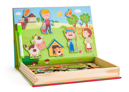 Krabička s magnetickými tvary Statek