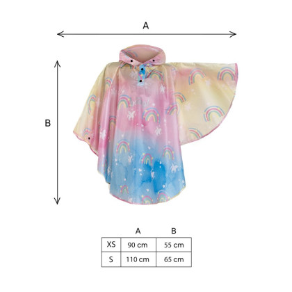 Outdoor pláštěnka pončo Unicorn vel. XS (90 -110 cm) Baagl