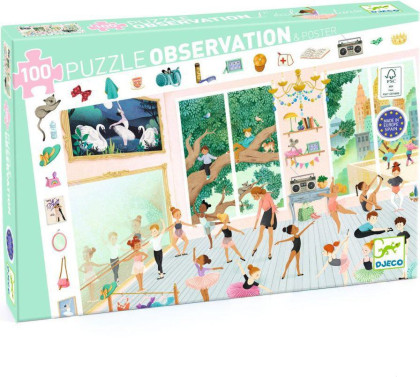 Vyhledávací puzzle Taneční škola Djeco