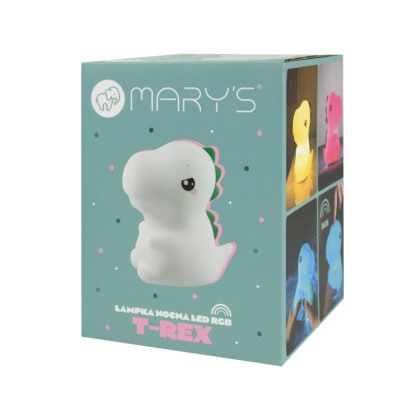 LED silikonová noční lampička Rgb - T-Rex Mary's