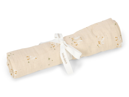 Plena zavinovací 120x120 cm Husa Newborn Naturals Little Dutch