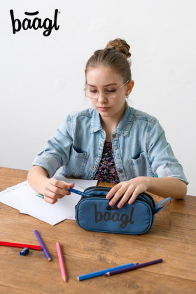 Studentský penál etue Ocean Blue Baagl