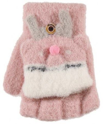 Dětské odklápěcí rukavice se sobíkem 7 - 8 let