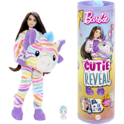 Barbie Cutie reveal barbie barevné sny - zebra