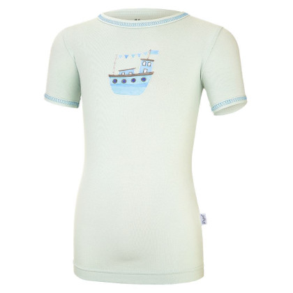 Tričko tenké KR obrázek Outlast® sv.mentolová-loď