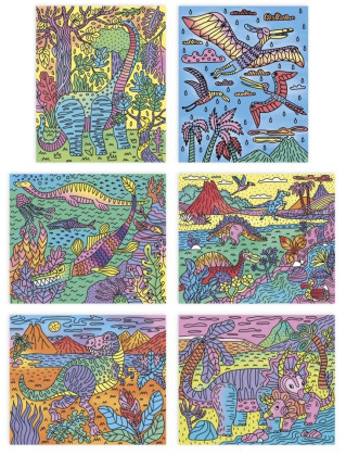 Sada maxi Malování Dinosaurus Janod Atelier