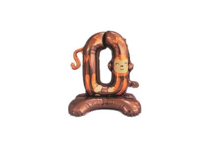 Narozeninové nafukovací číslice stojící zvířátka