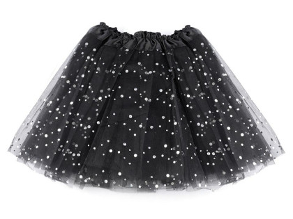Karnevalová sukýnka s flitry 30 cm