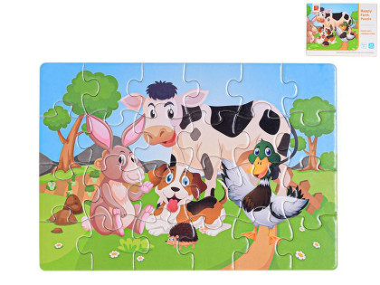 Puzzle dětské zvířátka 24 dílků
